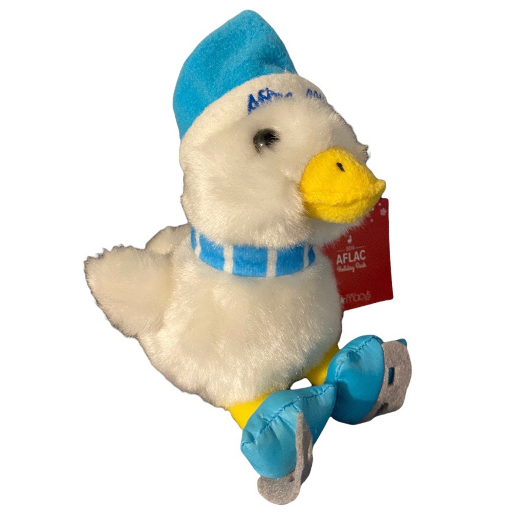 AFLAC 2014 Macys Talking Duck Ice Skating 6" Christmas Holiday Plush